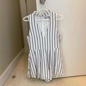 LF Rumor Boutique Striped Romper